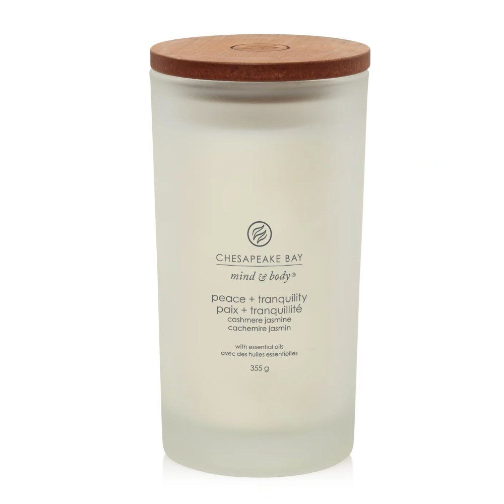 Chesapeake Bay 355g Peace & Tranquillity Large Jar Candle - Old Railway Line Garden Centre