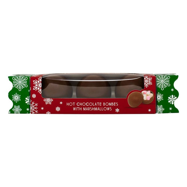 Cocoba Set of 3 Milk Chocolate Christmas Hot Chocolate Bombes