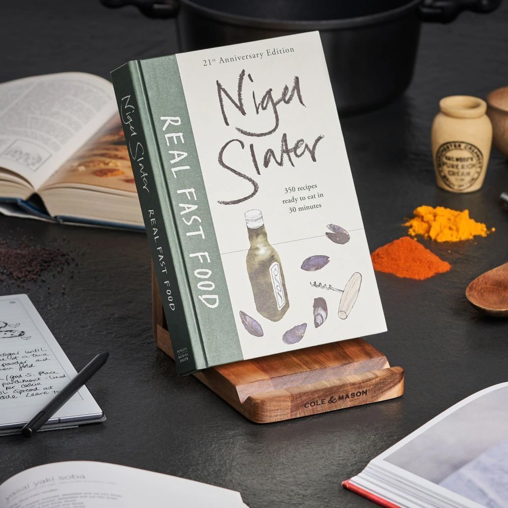 Cole & Mason 18cm Buckland Acacia Recipe Cook Book & Tablet Stand - Old Railway Line Garden Centre