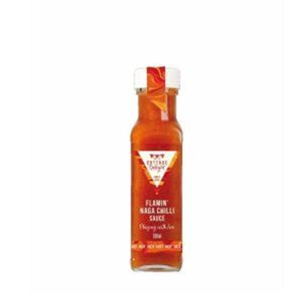 Cottage Delight 100ml Flamin Naga Chilli Sauce - Old Railway Line Garden Centre