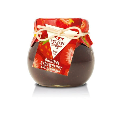 Cottage Delight 113g Original Strawberry Whole Fruit Jam - Old Railway Line Garden Centre