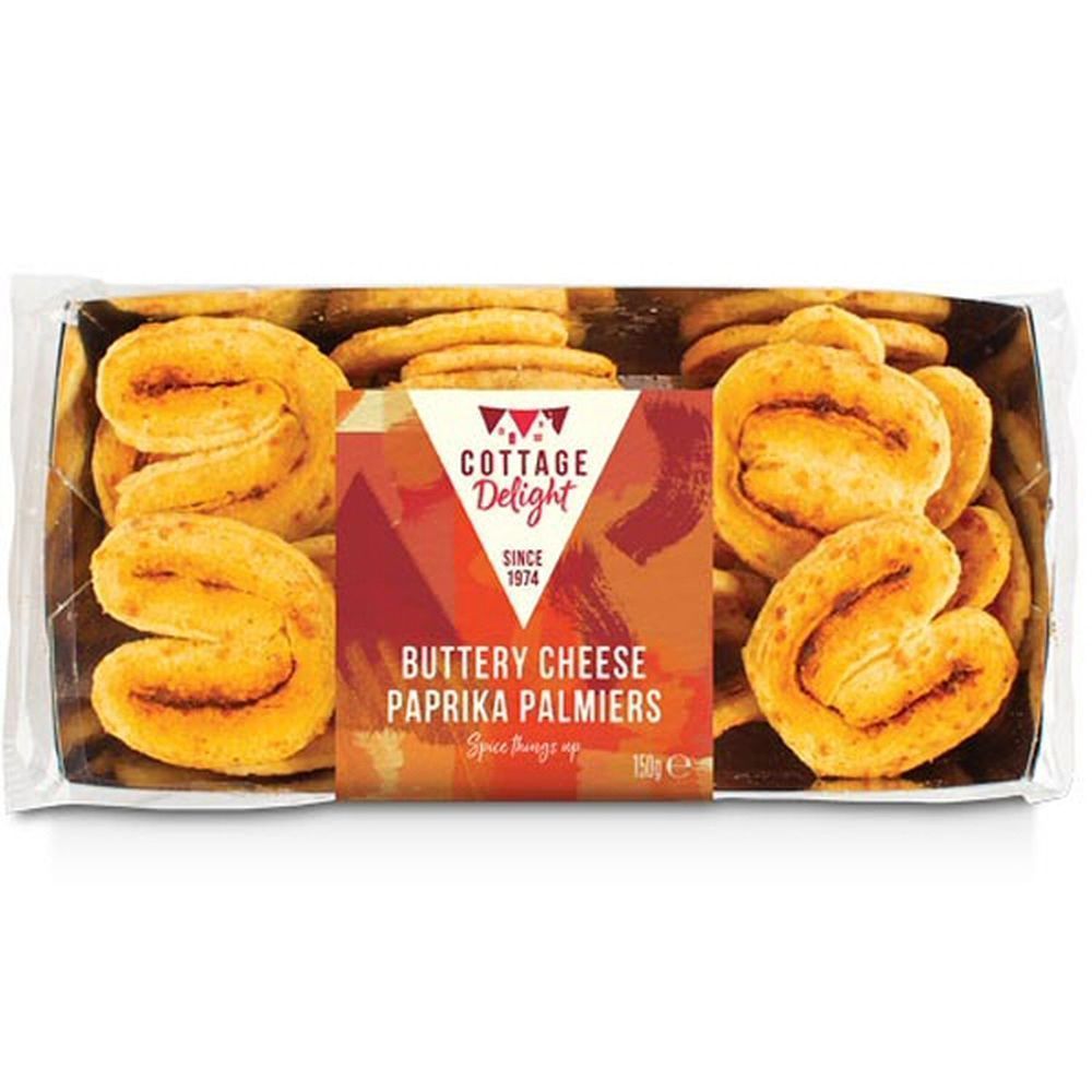 Cottage Delight 150g Buttery Cheese Paprika Palmiers - Old Railway Line Garden Centre