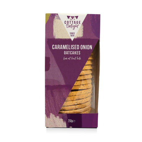 Cottage Delight 250g Carmalised Onion Oatcakes - Old Railway Line Garden Centre