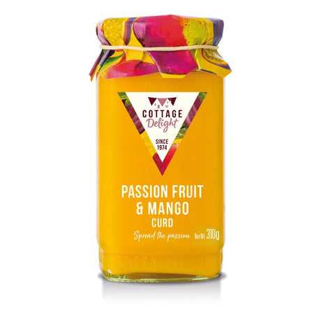 Cottage Delight 310g Passion Fruit & Mango All Butter Curd - Old Railway Line Garden Centre