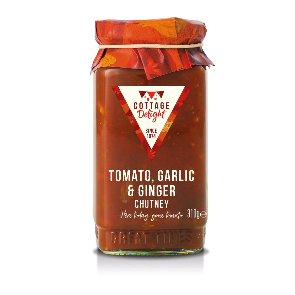 Cottage Delight 310g Tomato, Garlic & Ginger Chutney - Old Railway Line Garden Centre