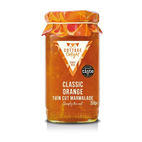 Cottage Delight 350g Classic Orange Thin Cut Marmalade - Old Railway Line Garden Centre