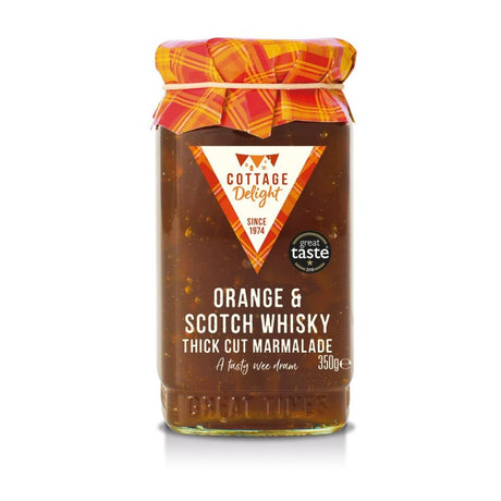 Cottage Delight 350g Orange & Scotch Whisky Thick Cut Marmalade - Old Railway Line Garden Centre