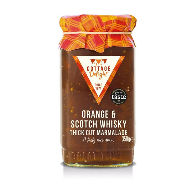 Cottage Delight 350g Orange & Scotch Whisky Thick Cut Marmalade - Old Railway Line Garden Centre