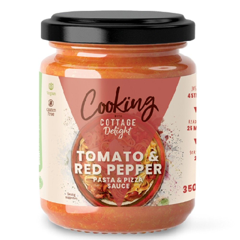 Cottage Delight 350g Tomato & Red Pepper Pasta Sauce - Old Railway Line Garden Centre