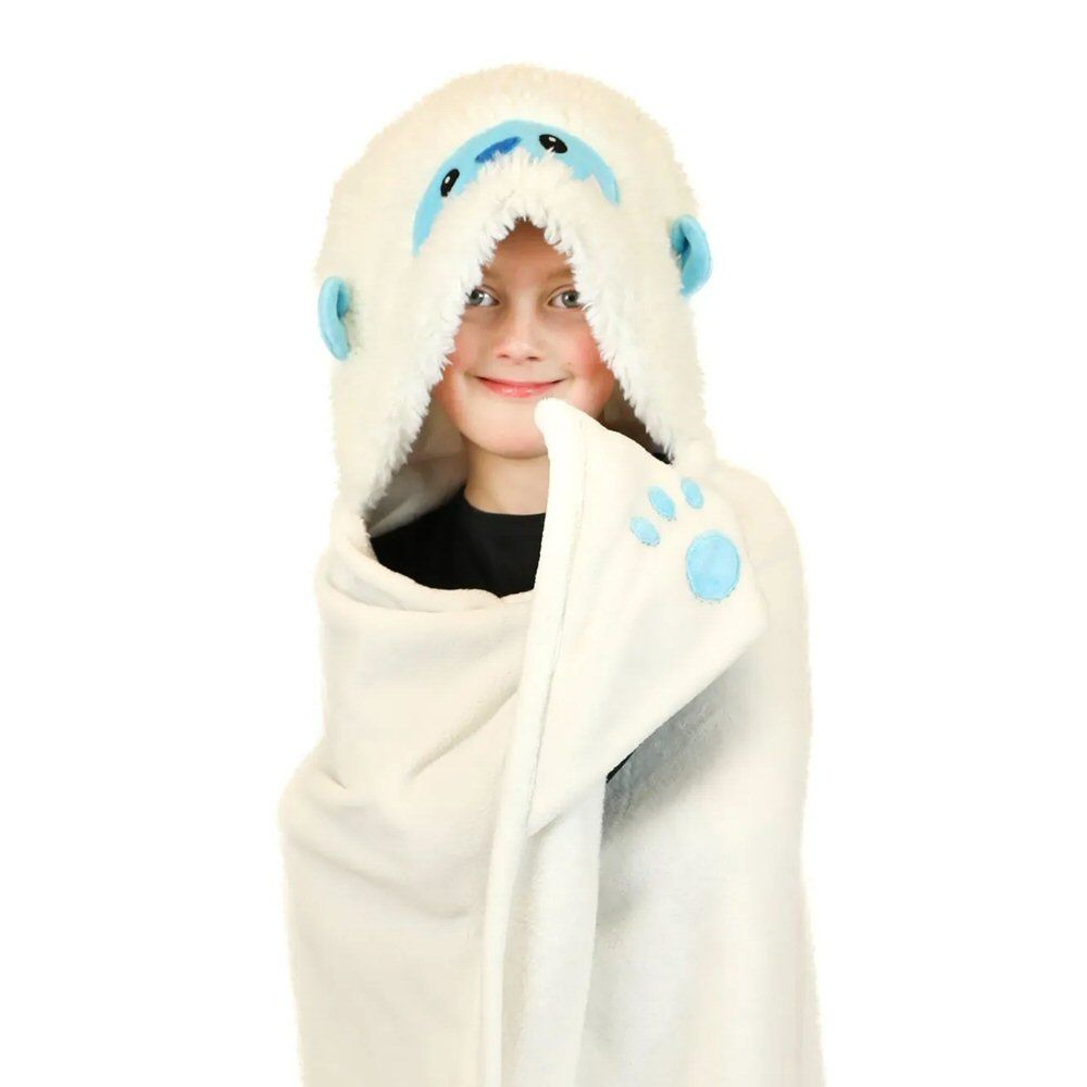 Cozy Noxxiez 130cm Yeti Hooded Animal Blanket - Old Railway Line Garden Centre