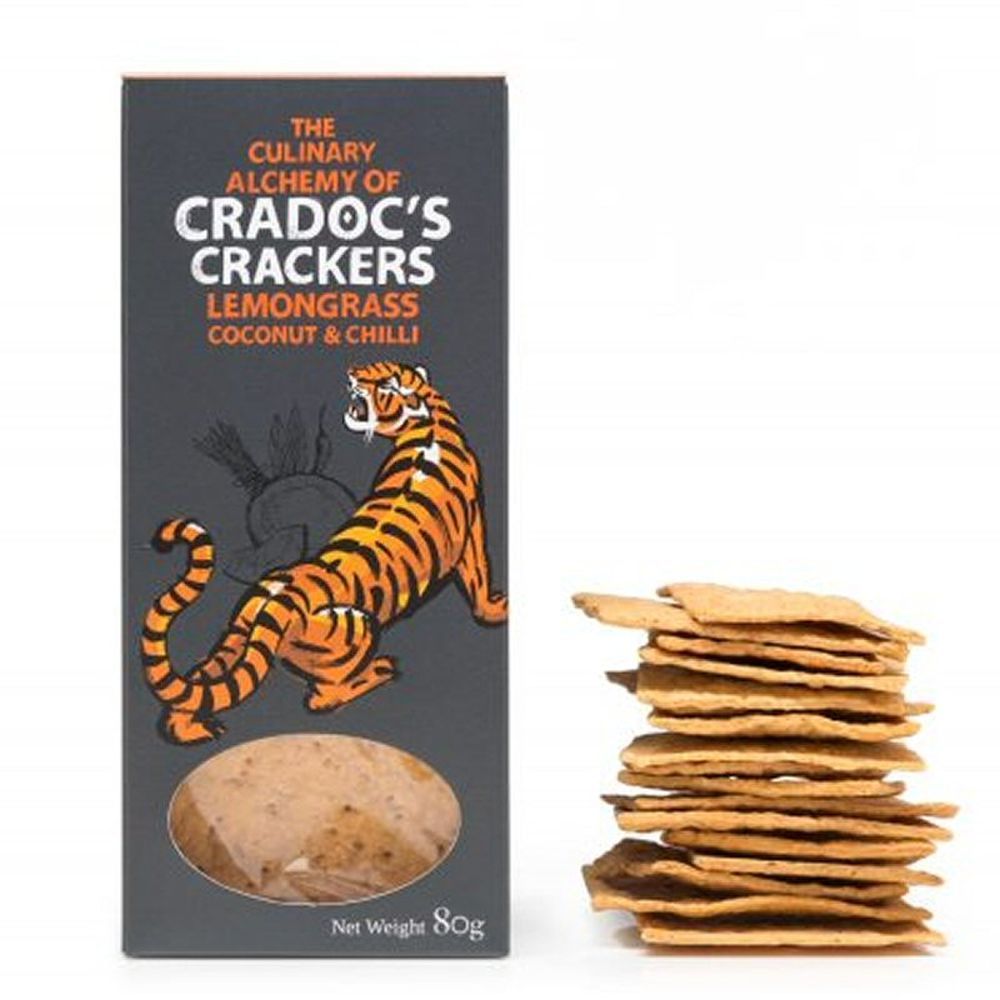 Cradoc's 80g Lemongrass, Coconut and Chilli Crackers - Old Railway Line Garden Centre