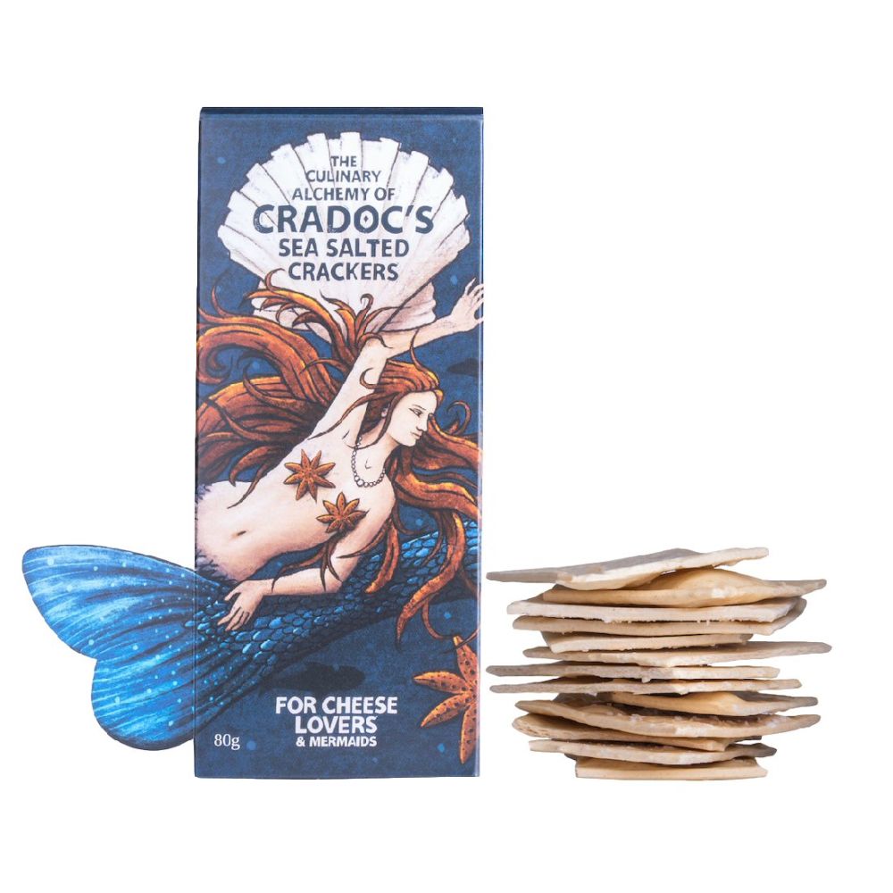 Cradoc's 80g Sea Salted Crackers - Old Railway Line Garden Centre
