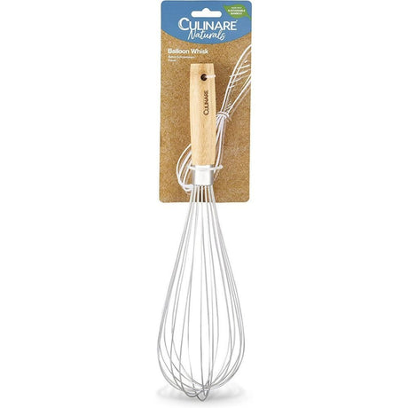 Culinare Naturals Sustainable Bamboo/Stainless Steel Whisk - Old Railway Line Garden Centre