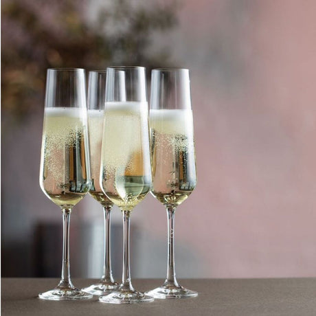 Dartington Cheers! Set of 4 Champagne Flute - Old Railway Line Garden Centre