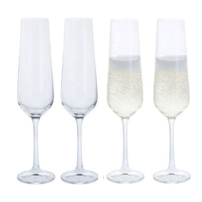 Dartington Cheers! Set of 4 Champagne Flute - Old Railway Line Garden Centre