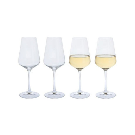 Dartington Cheers! Set of 4 White Wine Glasses - Old Railway Line Garden Centre
