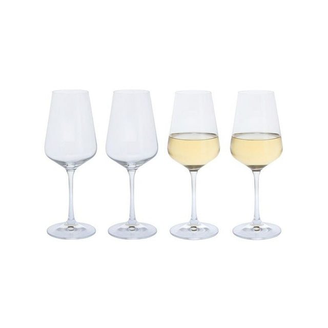 Dartington Cheers! Set of 4 White Wine Glasses - Old Railway Line Garden Centre