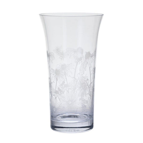 Dartington Crystal 29cm Bloom Bees & Rudbeckia Flared Vase - Old Railway Line Garden Centre