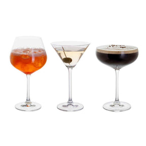 Dartington Crystal Cocktail Hour Set of 3 Cocktail Glasses - Old Railway Line Garden Centre