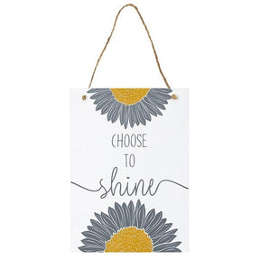 David Mason 25cm White Artisan Flower Wall Plaque - Old Railway Line Garden Centre