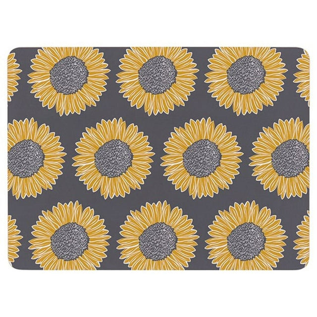 David Mason 29cm Grey Artisan Flower Placemats (Set of 4) - Old Railway Line Garden Centre