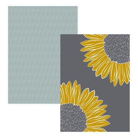 David Mason 70cm Artisan Flower Tea Towels (Set of 2) - Old Railway Line Garden Centre