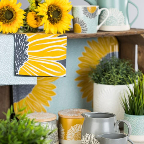 David Mason 70cm Artisan Flower Tea Towels (Set of 2) - Old Railway Line Garden Centre