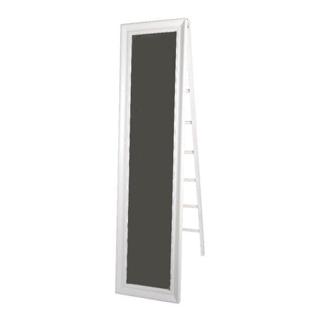 Decoris 160cm White Wood Mirror with Ladder - 864093 - Old Railway Line Garden Centre