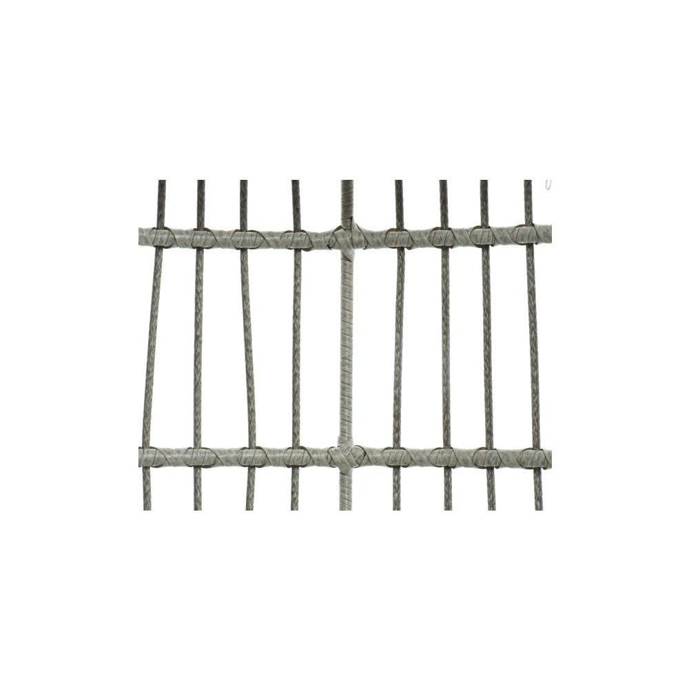 Decoris 195cm Iron Grey Wicker Corsica Hanging Garden Egg Chair - Old Railway Line Garden Centre