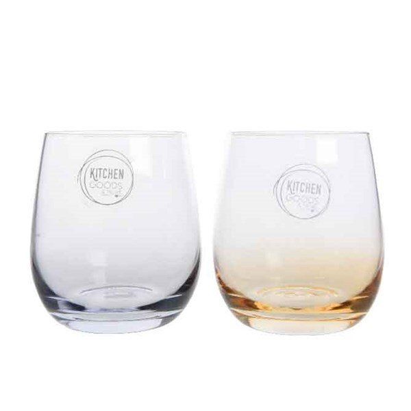 Decoris 340ml Glass Drinking Glass (Choice of 2) - Old Railway Line Garden Centre