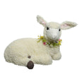 Decoris 45cm Foam Laying Sheep with Flowers - Old Railway Line Garden Centre
