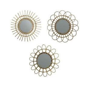 Decoris 50cm Willow Mirror (Choice of 3) - Old Railway Line Garden Centre