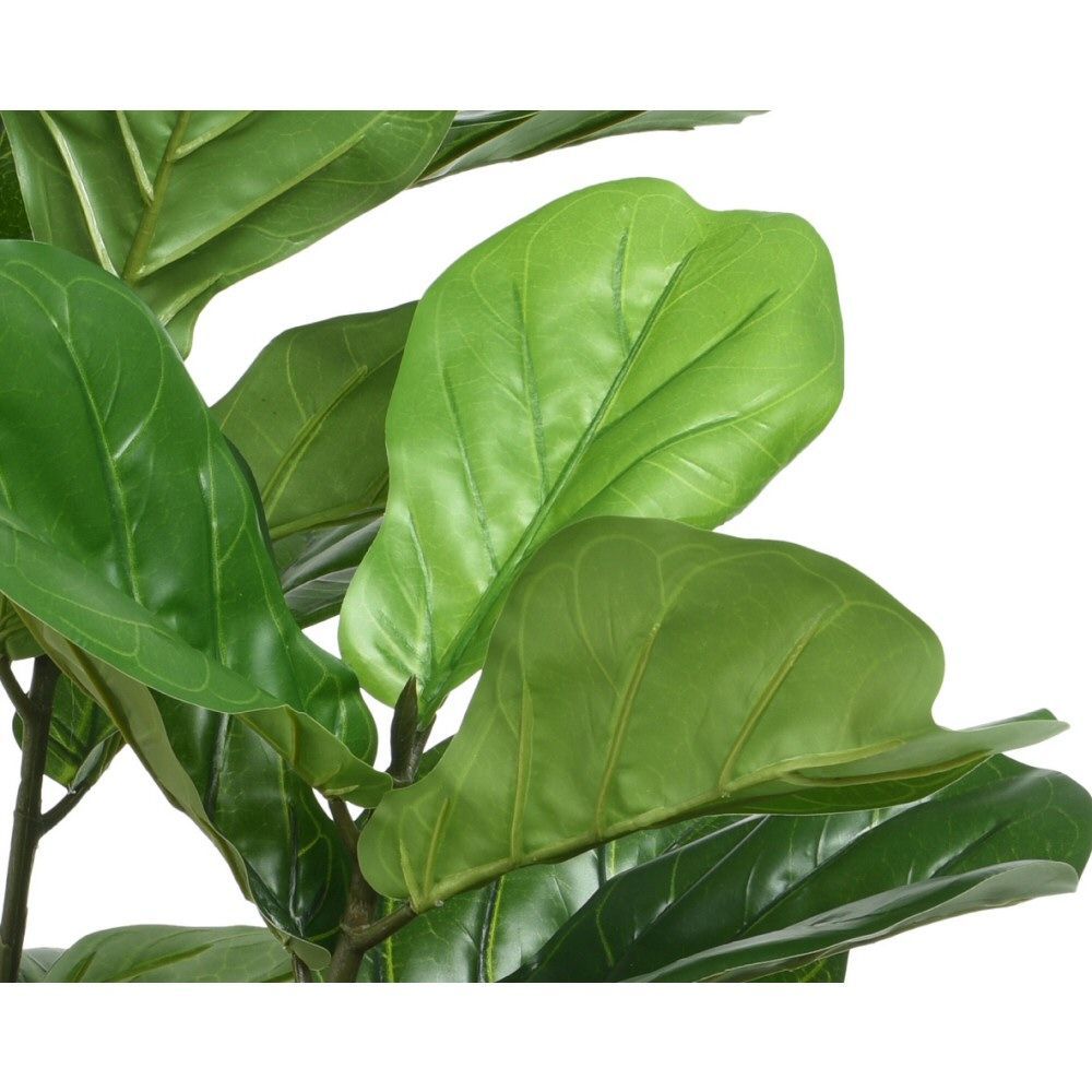 Decoris 97cm Green Artificial Leaf Fig Tree in Plastic Pot - Old Railway Line Garden Centre
