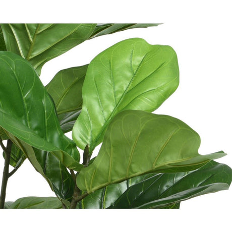 Decoris 97cm Green Artificial Leaf Fig Tree in Plastic Pot - Old Railway Line Garden Centre
