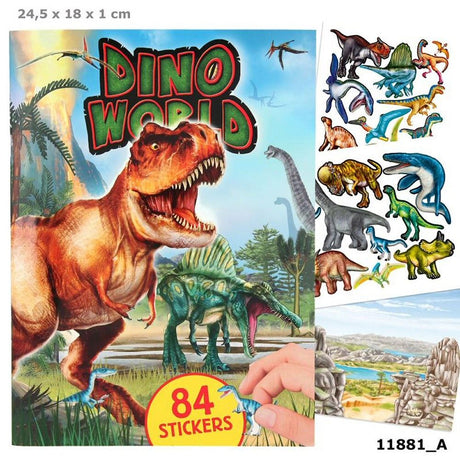 Depesche Dino World Dinosaurs Puffy Sticker Book - Old Railway Line Garden Centre