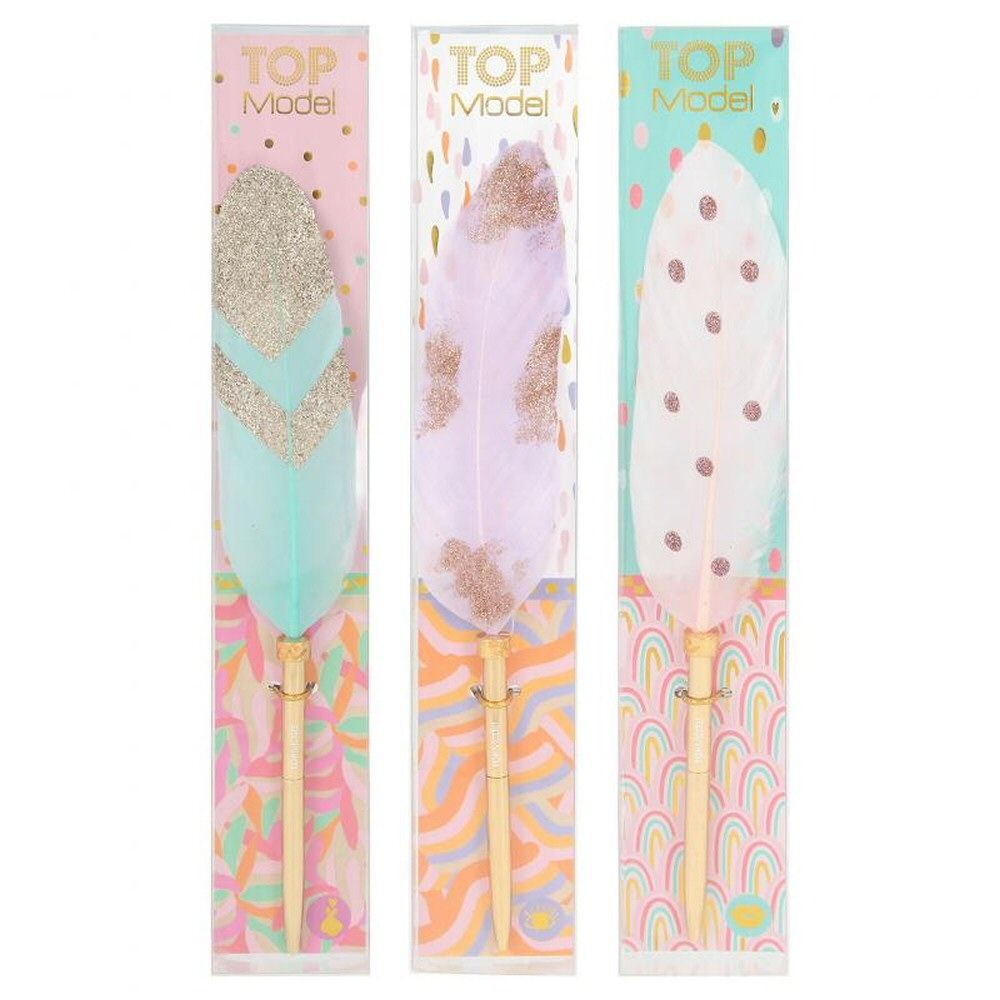 Depesche Top Model Feather Ball Point Pen (Choice of 3) - Old Railway Line Garden Centre