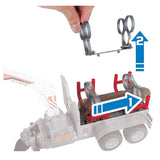 Dickie Massey Ferguson Tractor & Log Trailer Toy - Old Railway Line Garden Centre