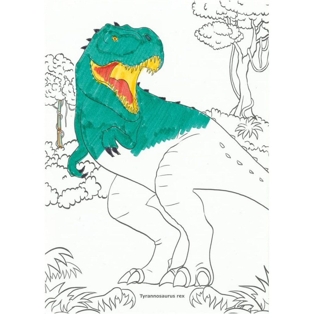 Dino World Double - Ended Magic Marker Pen Set - Old Railway Line Garden Centre