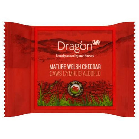 Dragon Mature Cheddar Wedge 180g - Old Railway Line Garden Centre