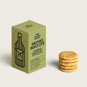 Drinks Bakery 36g Parmesan Pine Nut & Basil Biscuits - Old Railway Line Garden Centre