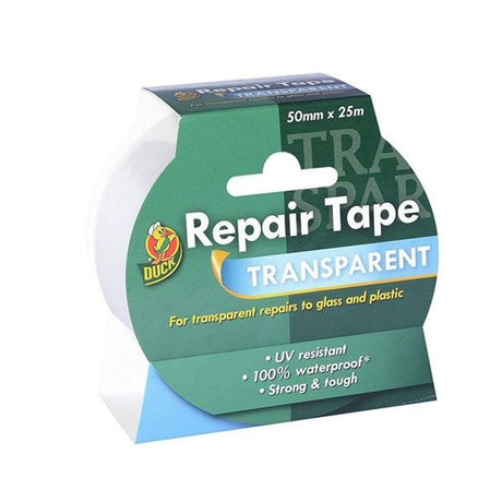 Duck 25m Transparent Repair Tape - Old Railway Line Garden Centre