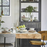 Edelman 23cm Grey Tabo Glazed Ceramic Bowl - Old Railway Line Garden Centre