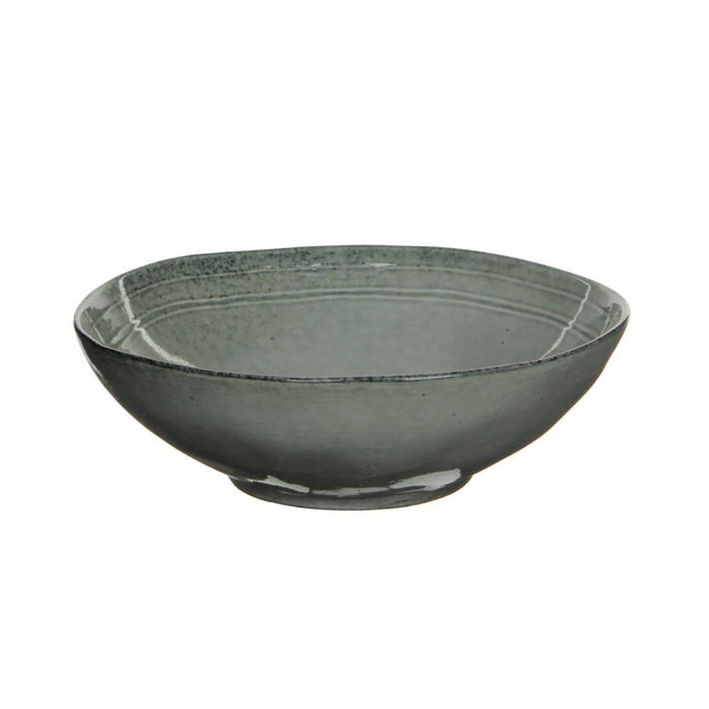 Edelman 23cm Grey Tabo Glazed Ceramic Bowl - Old Railway Line Garden Centre