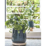 Edelman 28cm Forest Green Floyd Houseplant Pot - Old Railway Line Garden Centre