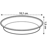 Elho 10cm Living Black Green Basics Saucer