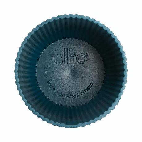 Elho 11cm Deep Blue Vibes Fold Round Pot - Old Railway Line Garden Centre
