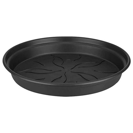 Elho 17cm Living Black Green Basics Saucer