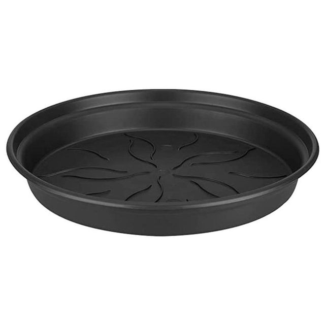 Elho 17cm Living Black Green Basics Saucer