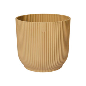 Elho 18cm Butter Yellow Vibes Fold Round Pot - Old Railway Line Garden Centre