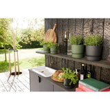 Elho 18cm Leaf Green Greenville Round Planter - Old Railway Line Garden Centre